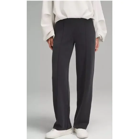 Lululemon Womens Size Medium Black Straight-Leg Mid-Rise Pant Luxtreme NEW - Picture 1 of 14